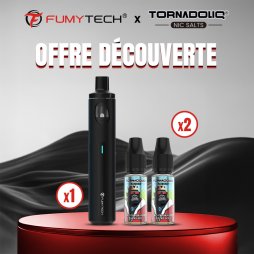 [Offre Découverte] 1 Pack Purely AIO Classic Edition + 2 E-liquides Tornadoliq - Fumytech x Tornadoliq