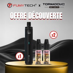 [Offre Découverte] 1 Pack Purely AIO Classic Edition + 2 E-liquides Tornadoliq - Fumytech x Tornadoliq