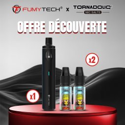 [Offre Découverte] 1 Pack Purely AIO Classic Edition + 2 E-liquides Tornadoliq - Fumytech x Tornadoliq