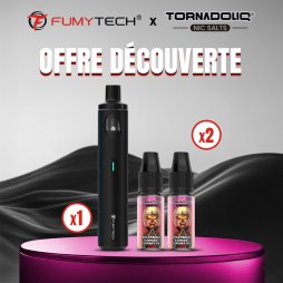 [Offre Découverte] 1 Pack Purely AIO Classic Edition + 2 E-liquides Tornadoliq - Fumytech x Tornadoliq