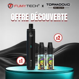 [Offre Découverte] 1 Pack Purely AIO Classic Edition + 2 E-liquides Tornadoliq - Fumytech x Tornadoliq