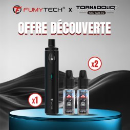 [Offre Découverte] 1 Pack Purely AIO Classic Edition + 2 E-liquides Tornadoliq - Fumytech x Tornadoliq