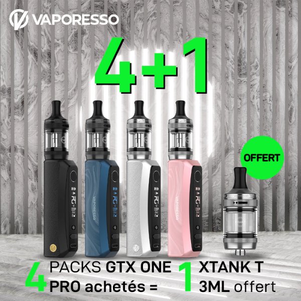 [Offer] Buy 4 GTX One Pro Kits, Get 1 X Tank T Free – Vaporesso