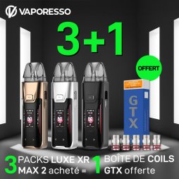 [Offre] 3 Packs Pod Luxe XR Max 2 Achetés, 1 Boîte de Résistances GTX Offerte - Vaporesso