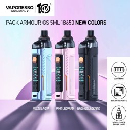 Kit Armour GS 5ml 18650 New Colors - Vaporesso