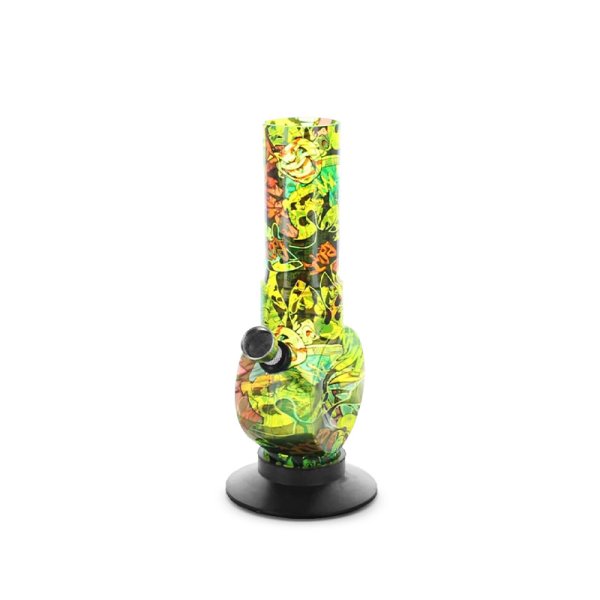 Bang en Acrylique Street Art Transparent Vert 20cm - Hemper