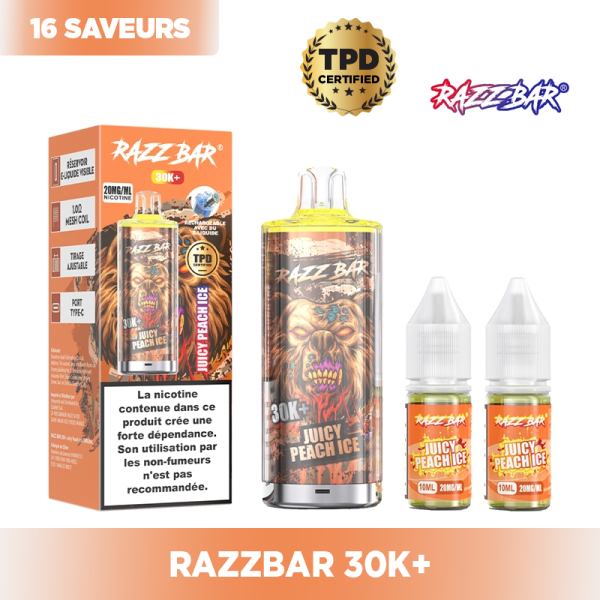 Puff 30K 650mAh 20+2ml / 2% - RazzBar