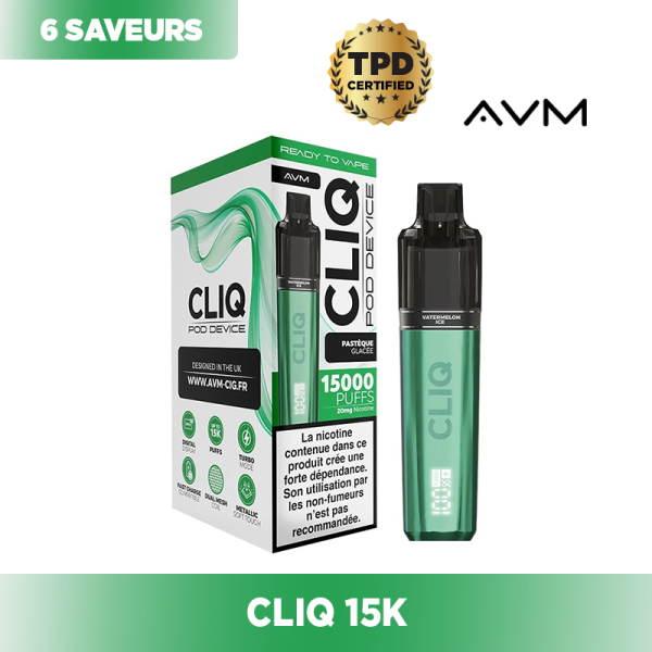 Starter Kit Cliq 15K 2ml 2% - AVM