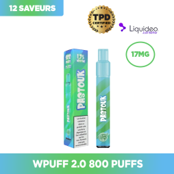 Starter Kit 800 Puffs 17mg (1pc) - Wpuff 2.0 by Liquideo