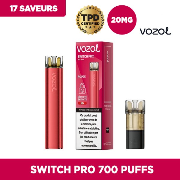 Starter Kit Switch Pro Red Edition 20mg - Vozol