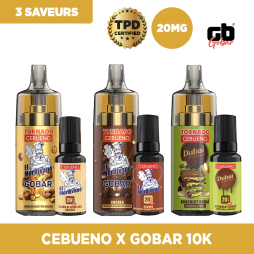10000 Puff El Mordjvape Rocher 20mg - Cebueno x Tornado 10000