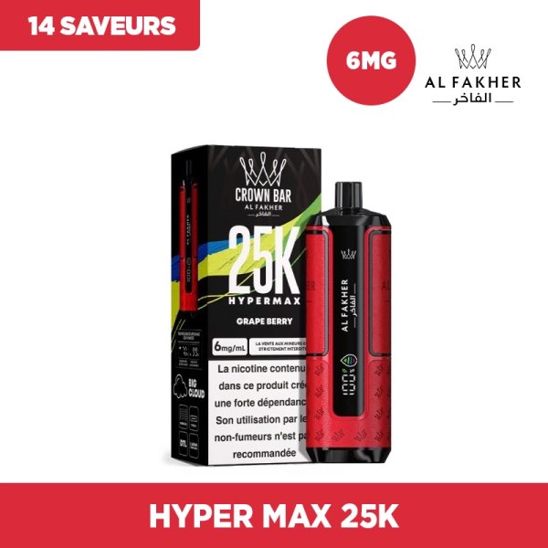 [Black Friday] Hyper Max 25k 850mAh - Crown Bar by Al Fakher
