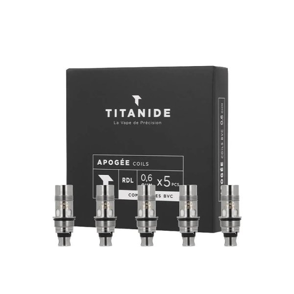 Coils Apogée 0.6/1.0Ω (5pcs) - Titanide