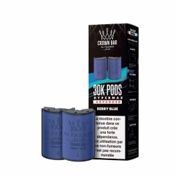 Prefilled Cartridges Hyper Max Advanced 30k 6mg 10+10ml (2pcs) - Crown Bar by Al Fakher