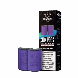 Prefilled Cartridges Hyper Max Advanced 30k 6mg 10+10ml (2pcs) - Crown Bar by Al Fakher