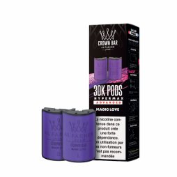 Prefilled Cartridges Hyper Max Advanced 30k 6mg 10+10ml (2pcs) - Crown Bar by Al Fakher