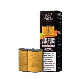 Cartouches Pré-remplies Hyper Max Advanced 30k 6mg 10+10ml (2pcs) - Crown Bar by Al Fakher