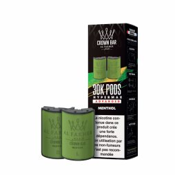 Cartouches Pré-remplies Hyper Max Advanced 30k 6mg 10+10ml (2pcs) - Crown Bar by Al Fakher