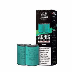 Cartouches Pré-remplies Hyper Max Advanced 30k 6mg 10+10ml (2pcs) - Crown Bar by Al Fakher