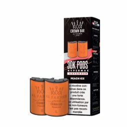 Cartouches Pré-remplies Hyper Max Advanced 30k 6mg 10+10ml (2pcs) - Crown Bar by Al Fakher