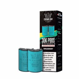 Prefilled Cartridges Hyper Max Advanced 30k 6mg 10+10ml (2pcs) - Crown Bar by Al Fakher