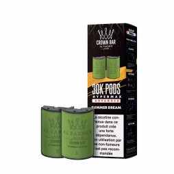 Prefilled Cartridges Hyper Max Advanced 30k 6mg 10+10ml (2pcs) - Crown Bar by Al Fakher