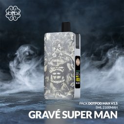 Kit DotPod Max V1.5 5ml 2100mAh Engraved Super Man - Dotmod
