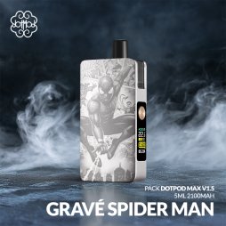 Kit DotPod Max V1.5 5ml 2100mAh Engraved Spider Man - Dotmod