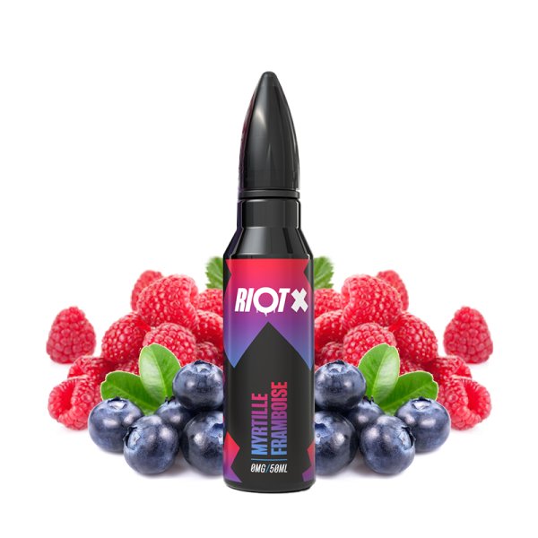 Myrtille Framboise 0mg 50ml - Riot X by Riot