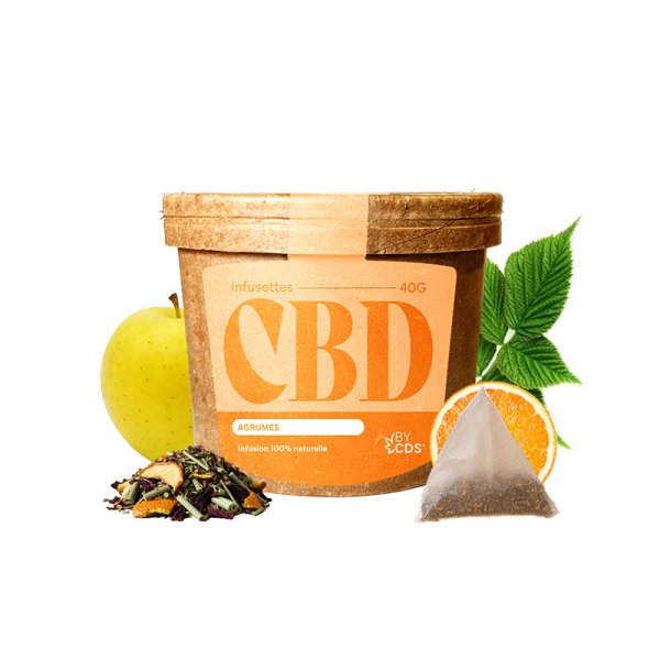 Infusettes Agrumes au CBD - BY CDS