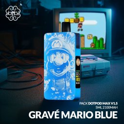 Kit DotPod Max V1.5 5ml 2100mAh Engraved Mario Blue - Dotmod