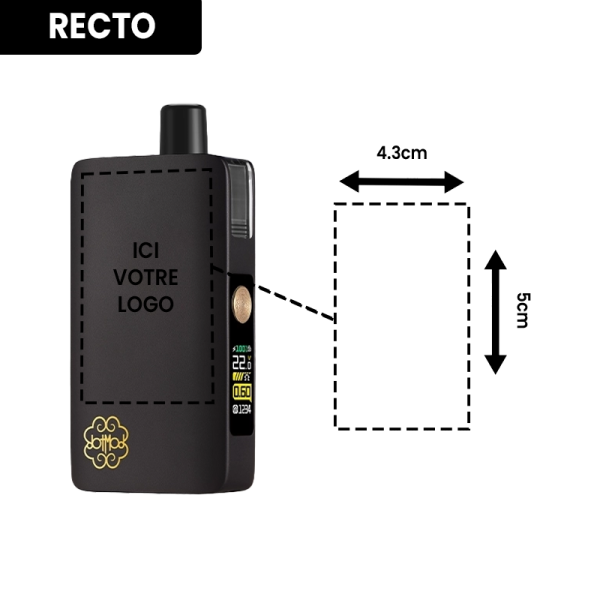 Kit DotPod Max V1.5 5ml 2100mAh Black Personnalisé - Dotmod