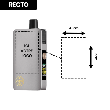 Kit DotPod Max V1.5 5ml 2100mAh Gunmetal Personnalisé - Dotmod