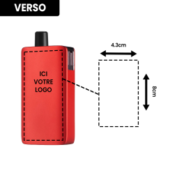 Kit DotPod Max V1.5 5ml 2100mAh Red Personnalisé - Dotmod