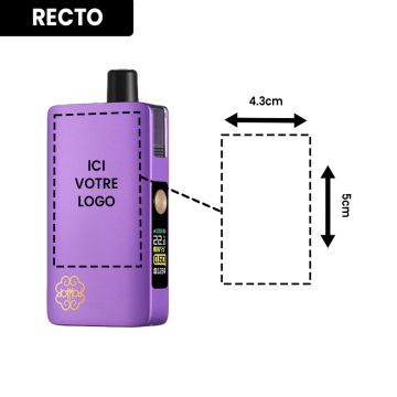 Kit DotPod Max V1.5 5ml 2100mAh Purple Personnalisé - Dotmod