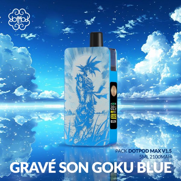 Kit DotPod Max V1.5 5ml 2100mAh Engraved Son Goku Blue - Dotmod
