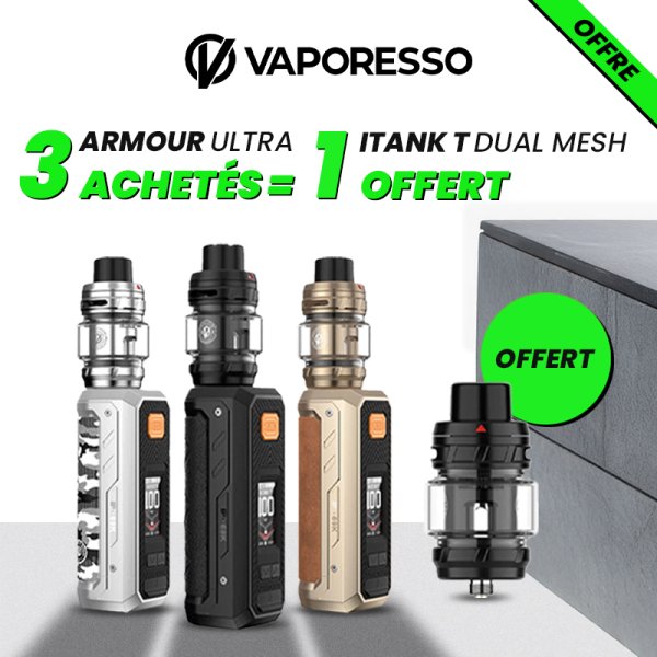 [Offer] Buy 3 Armour Ultra Kits, Get 1 iTank T Dual Mesh Free - Vaporesso