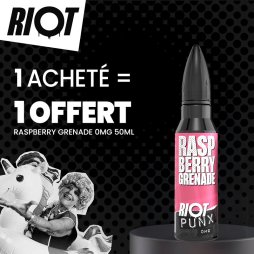 [Offer] Buy 1 Raspberry Grenade 0mg 50ml, Get 1 Free - Punx by Riot