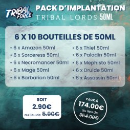 Pack d'Implantation Tribal Lords 50ml (60pcs) - Tribal Force