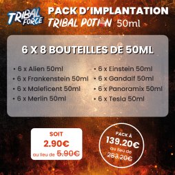 Pack d'Implantation Tribal Potion 50ml (48pcs) - Tribal Force