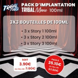 Pack d'Implantation Tribal Movie 100ml (9pcs) - Tribal Force