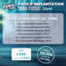 Pack d'Implantation Concentré Tribal Fantasy 30ml (60pcs) - Tribal Force