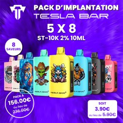 Pack d'Implantation ST-10K 2% 10ml - Tesla Bar by Teslacigs