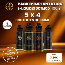 Pack d'Implantation E-liquide 100ml (20pcs) - Dotmod