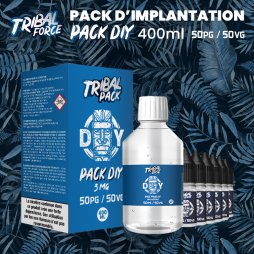 Pack DIY 50PG / 50VG 3/6mg 400ml - Tribal Force