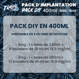 Base 50PG / 50VG 3/6mg 400ml - Tribal Force