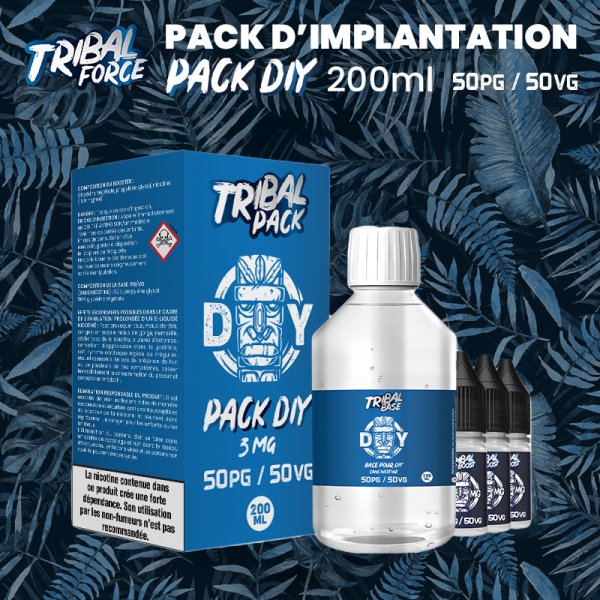 Kit DIY 50PG / 50VG 3/6mg 200ml - Tribal Force