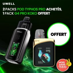 [Offre] 2 Packs Pod Typhos Pro achetés, 1 Pack Pod G4 Pro Koko Offert - Uwell