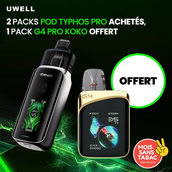 [Offer] Buy 1 Typhos Pro Pod Kit, Get 1 G4 Pro Koko Kit Free - Uwell