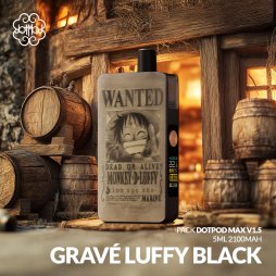 Kit DotPod Max V1.5 5ml 2100mAh Engraved Luffy Black - Dotmod